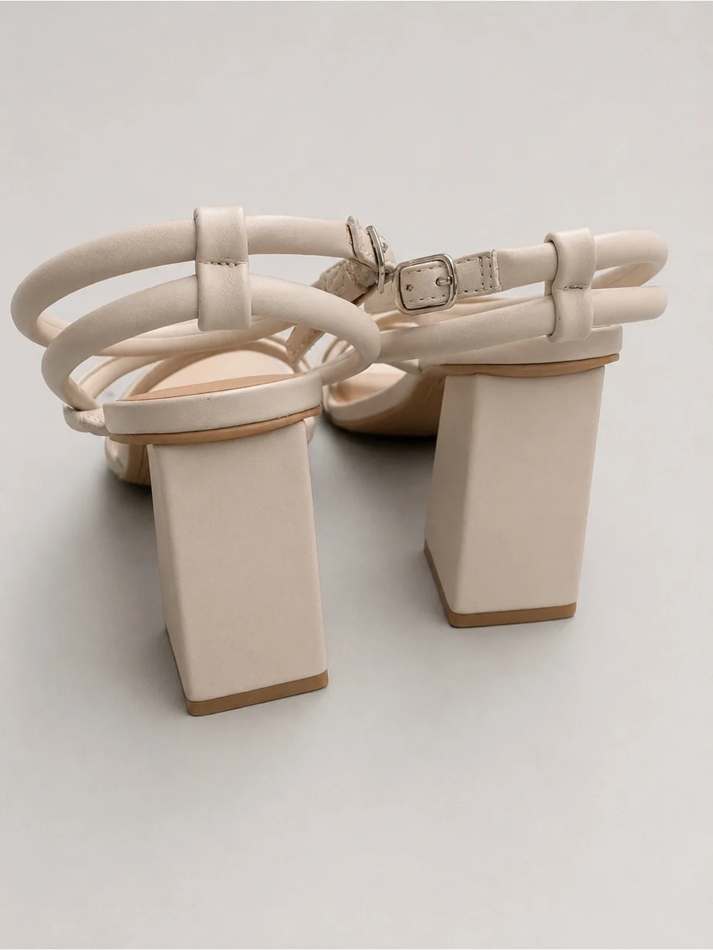a new day Ivory Strappy Block Heel Sandals